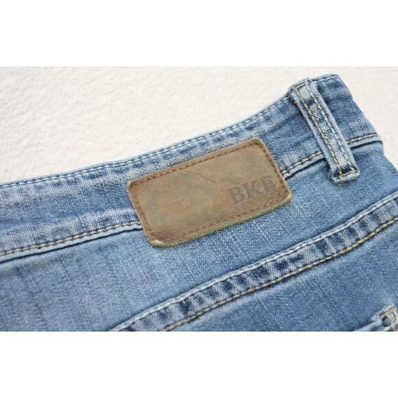 BKE Buckle Seth Straight Distressed Blue Denim Jeans Mens Size 40 x 30 - Picture 8 of 8